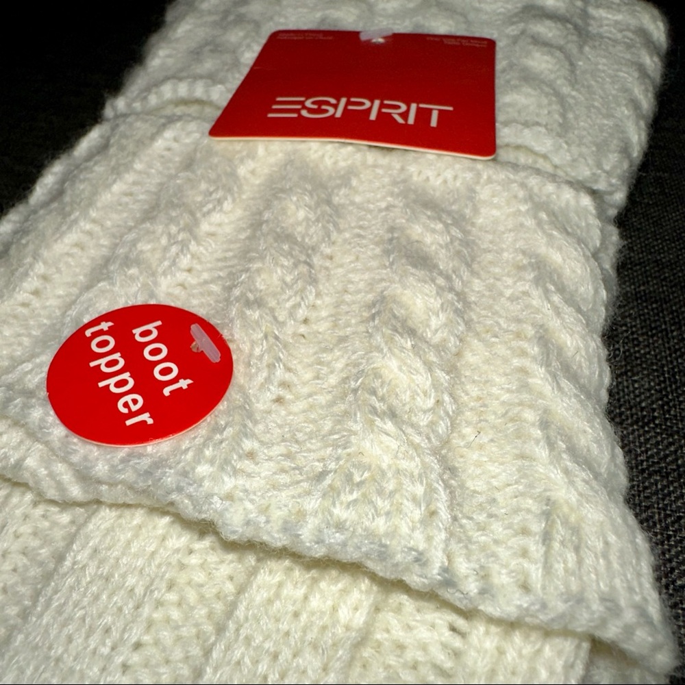 NWT. Esprit knit leg warmers, Boot topper. New.